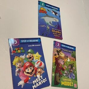 Kids Learning Books Set- Step into Reading Super Mario: Meet Mario!